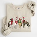 XXXL Sand Christmas Horses Santa Winter Snow Xmas Festive Joyful Gallop Horse Lovers Sweatshirt