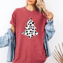  Christmas Tree Dalmatian Animal Print Winter Xmas Santa Comfort Colors Tee