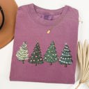 XXXL Berry Red Classic Christmas Trees Winter Snow Santa Holiday Scene Cozy Timeless Festive Vintage Charm Comfort Colors Tee