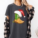 XXXL Pepper Dark Gray Cowboy Boots Christmas Santa Country Western Xmas Holiday Edition Comfort Colors Tee
