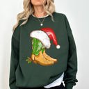  Cowboy Boots Christmas Santa Country Western Xmas Holiday Edition Limited Sweatshirt