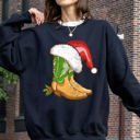 Medium Black Cowboy Boots Christmas Santa Country Western Xmas Holiday Edition Limited Sweatshirt