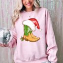 XL Light Pink Cowboy Boots Christmas Santa Country Western Xmas Holiday Edition Limited Sweatshirt