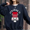  Crushing It Retro Nutcracker Christmas Ballet Winter Santa Xmas Holiday Edition Sweatshirt