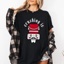 XXL Black Crushing It Retro Nutcracker Christmas Ballet Winter Santa Xmas Comfort Colors Tee