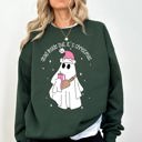  Dead Inside But It's Christmas Ghost Santa Bougie Winter Xmas Holiday Vibes Edition Sweatshirt