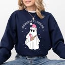  Dead Inside But It's Christmas Ghost Santa Bougie Winter Xmas Holiday Vibes Edition Sweatshirt