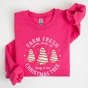 XXL Heliconia Bright Pink Farm Fresh Christmas Tree, Cake, Winter, Santa, Xmas Collection Graphic Sweatshirt
