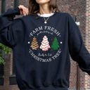 XXL Black Farm Fresh Christmas Tree, White And Green Cakes, Winter, Santa, Xmas Sweatshirt