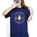  Farm Fresh Christmas Tree White And Green Cakes Winter Santa Xmas Vintage Holiday Comfort Colors Tee