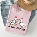 XXXL Blossom Light Pink Goose Fist Bumps Christmas Santa Xmas Festive Holiday Cheer Limited Edition Comfort Colors Tee