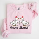  Goose Fist Bumps Christmas Santa Xmas Festive Seasonal Holiday Cheer Cozy Sweatshirt