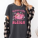 Small Pepper Dark Gray Groovy Sleigh Girl Sleigh Christmas Coffee Winter Snow Xmas Holiday Comfort Colors Tee