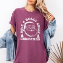 XXL Berry Red Have A Holly Jolly Christmas Holiday Classic Retro Santa Winter Xmas Comfort Colors Tee