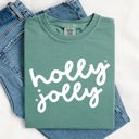 XXXL Light Green Holly Jolly Retro Christmas Classic Winter Santa Xmas Holiday Cheer Comfort Colors Tee