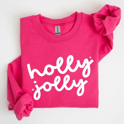 Holly Jolly Retro Christmas Classic Winter Santa Xmas Holiday Edition Sweatshirt