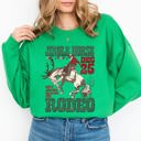 Small Irish Bright Green Jingle Horse Rodeo Christmas Cowboy Santa Xmas Western Country Holiday Sweatshirt