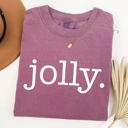 Large Berry Red Jolly Classic Minimalist Christmas Winter Snow Santa Xmas Limited Edition Comfort Colors Tee
