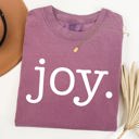 XXL Berry Red Joy Classic Minimalist Christmas Winter Snow Santa Xmas Holiday Cheer Comfort Colors Tee