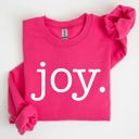  Joy, Classic Minimalist, Christmas, Winter, Snow, Santa Graphic Sweatshirt
