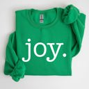 XL Irish Bright Green Joy, Classic Minimalist, Christmas, Winter, Snow, Santa Graphic Sweatshirt
