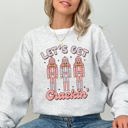 Small Ash Light Gray Let's Get Crackin Nutcrackers Christmas Ballet Santa Winter Xmas Seasonal Sweatshirt