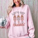 XXXL Light Pink Let's Get Crackin Nutcrackers Christmas Ballet Santa Winter Xmas Seasonal Sweatshirt