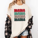 XL Ivory Cream Mama Mama Mama Mama Christmas Retro Leopard Print Santa Xmas Holiday Edition Comfort Colors Tee