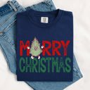  Merry Christmas Tree Festive Vintage Santa Xmas Cozy Nostalgic Winter Wonderland Charm Comfort Colors Tee