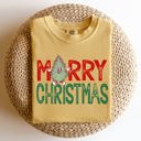 XXL Mustard Merry Christmas Tree Festive Vintage Santa Xmas Cozy Nostalgic Winter Wonderland Charm Comfort Colors Tee