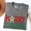 Small Pepper Dark Gray Merry Christmas Tree Festive Vintage Santa Xmas Cozy Nostalgic Winter Wonderland Charm Comfort Colors Tee