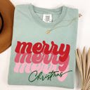  Merry Christmas Retro Classic Red Santa Winter Xmas Holiday Seasonal Comfort Colors Tee