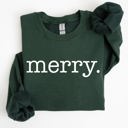  Merry Classic Minimalist Christmas Winter Snow Santa Xmas Seasonal Edition Sweatshirt