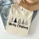  Minimalist Merry Christmas Trees Classic Retro Winter Santa Xmas Comfort Colors Tee
