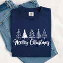  Minimalist Merry Christmas Trees Classic Retro Winter Santa Xmas Comfort Colors Tee