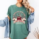 XXXL Light Green North Pole Book Club Reading Christmas Santa Reindeer Winter Xmas Comfort Colors Tee