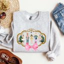  Nutcracker Christmas Bow Sugar Plum Fairy Noel Santa Winter Ballerina Xmas Ballet Sweatshirt