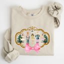 XXXL Sand Nutcracker Christmas Bow Sugar Plum Fairy Noel Santa Winter Ballerina Xmas Ballet Sweatshirt