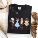 Large Black Nutcracker Christmas Sugar Plum Fairy Noel Santa Winter Ballerina Xmas Ballet Comfort Colors Tee