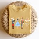 Small Mustard Nutcracker Christmas Sugar Plum Fairy Noel Santa Winter Ballerina Xmas Ballet Comfort Colors Tee