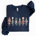 XXXL Navy Nutcrackers Christmas Santa Winter Xmas Snow Ballet Seasonal Edition Classic Sweatshirt