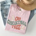 Small Blossom Light Pink Oh Christmas Tree Cakes Snacks Winter Santa Xmas Cheerful Holiday Comfort Colors Tee