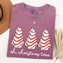  Oh Christmas Tree Cakes Winter Snacks Santa Snow Xmas Holiday Cheer Collection Comfort Colors Tee