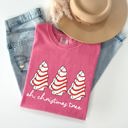 XL Crunchberry Pink Oh Christmas Tree Cakes Winter Snacks Santa Snow Xmas Holiday Cheer Collection Comfort Colors Tee