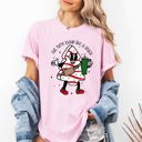 XXL Blossom Light Pink Out Here Looking Like A Snack Christmas Cake Santa Xmas Festive Holiday Comfort Colors Tee
