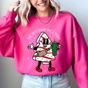 Small Heliconia Bright Pink Out Here Looking Like A Snack Christmas Cake Santa Xmas Holiday Festive Cozy Sweatshirt