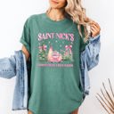 Small Light Green Saint Nick's Christmas Tree Farm Retro Winter Santa Snow Xmas Vintage Edition Comfort Colors Tee