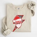XXL Sand Santa Baby Lightning Bolt Christmas Retro Rock And Roll Spirit Vintage Sweatshirt