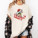 XXL Ivory Cream Sleighing It Cute Kitty Cat Christmas Santa Xmas Holiday Cheer Snow Globe Edition Comfort Colors Tee
