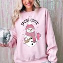  Snow Bougie Snowman Christmas Winter Xmas Festive Cozy Holiday Vibes Warm Seasonal Sweatshirt